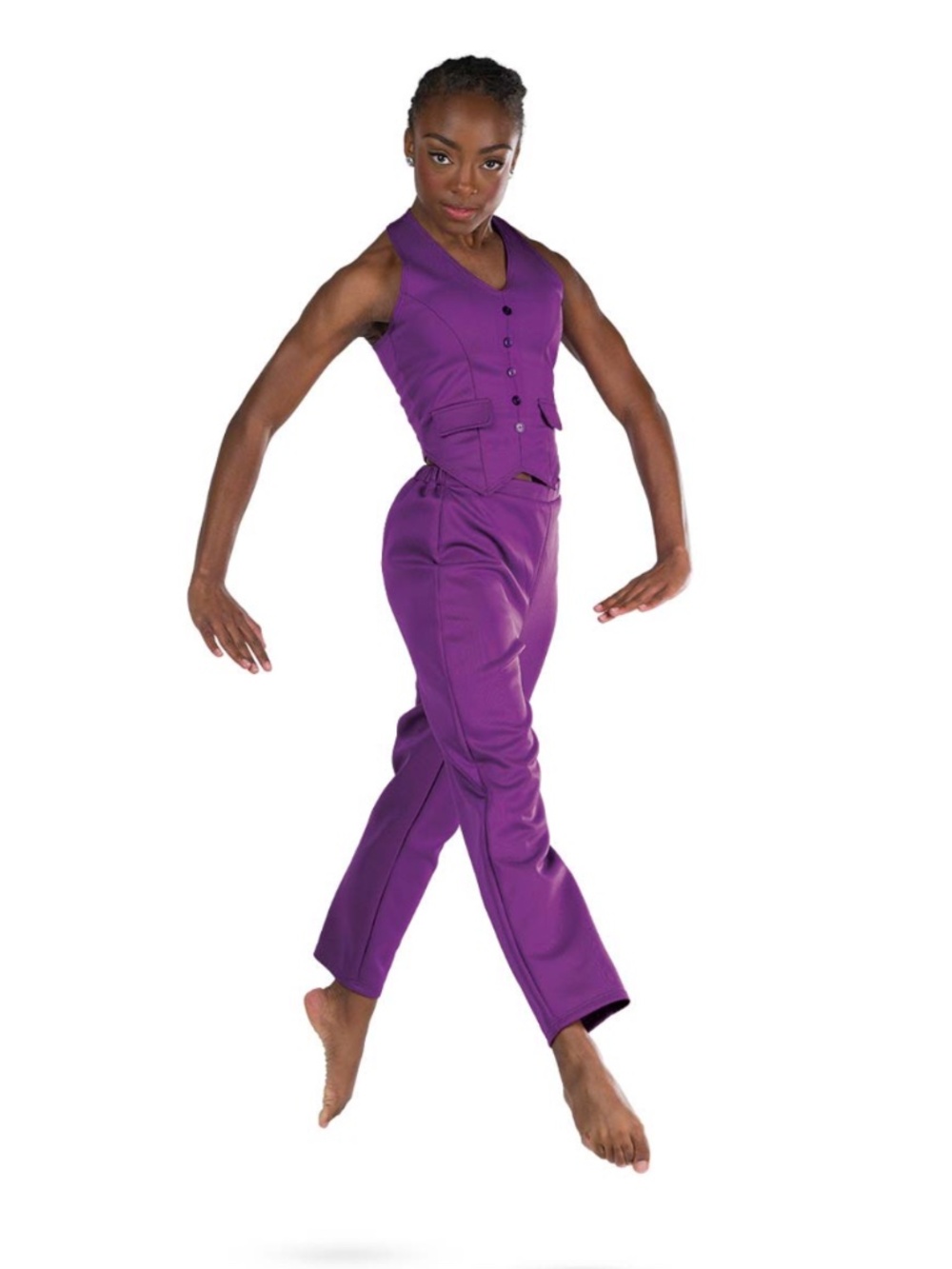 A Wish Come True Purple vest and pants XLC dance costume